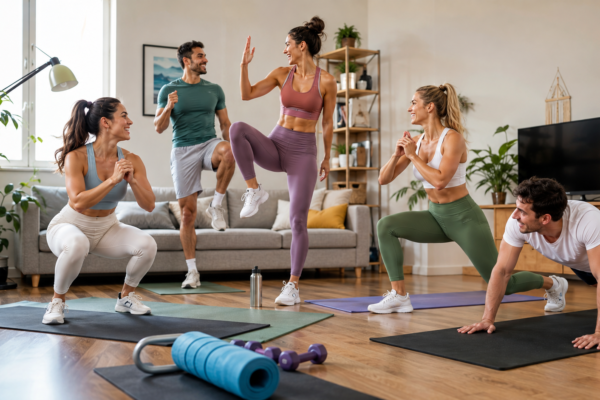 15 Best Group Exercises at Home That Actually Get Everyone Moving