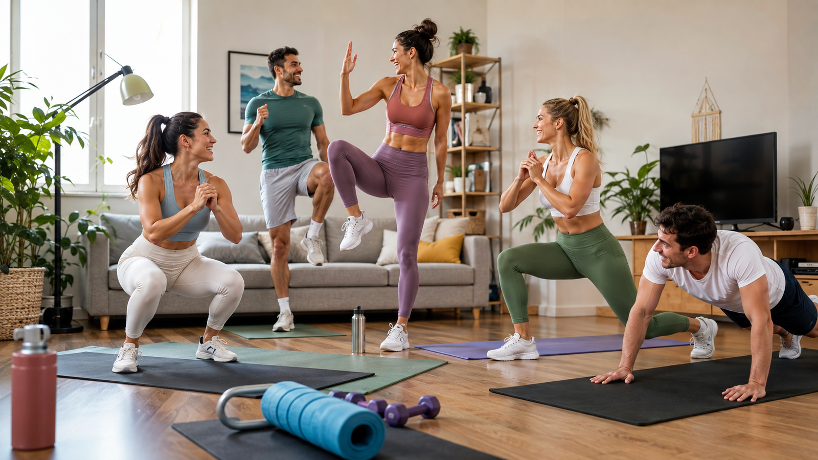 15 Best Group Exercises at Home That Actually Get Everyone Moving