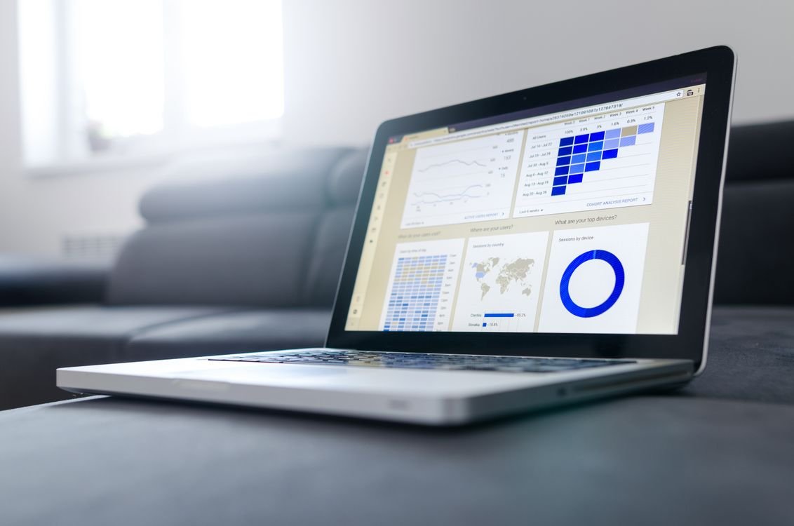 Automation dashboard showing connected business apps and workflows on a screen